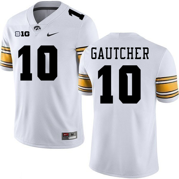 Burke Gautcher Iowa Jersey,University Of Iowa Hawkeyes Fotoball Uniforms,Jersey,Gears-White